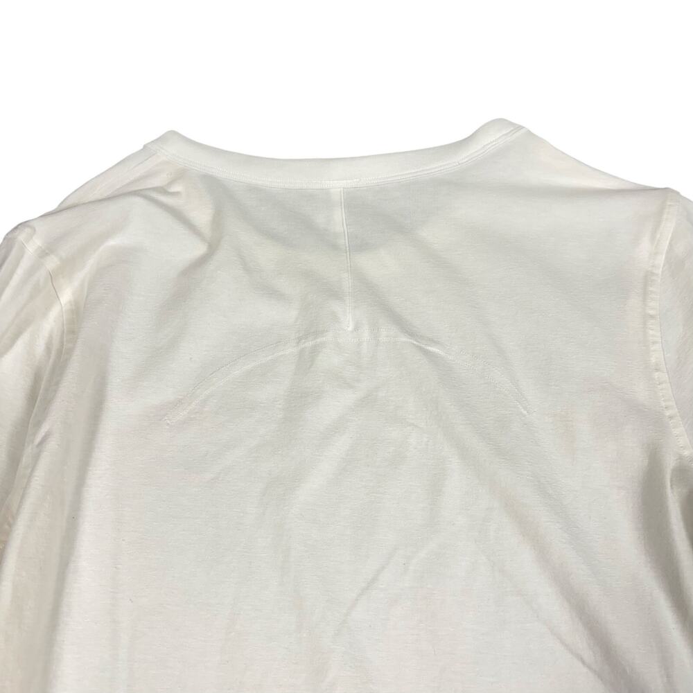 lululemon White Cates LS Long Sleeve T-Shirt Size 8 Cotton Lyocell Linen Blend - Picture 8 of 9